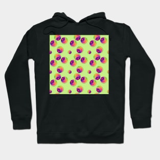 Rainbow polka dot on light green Hoodie